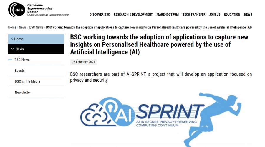 BSC works on Personalised Healthcare powered by the use of Artificial Intelligence (AI)