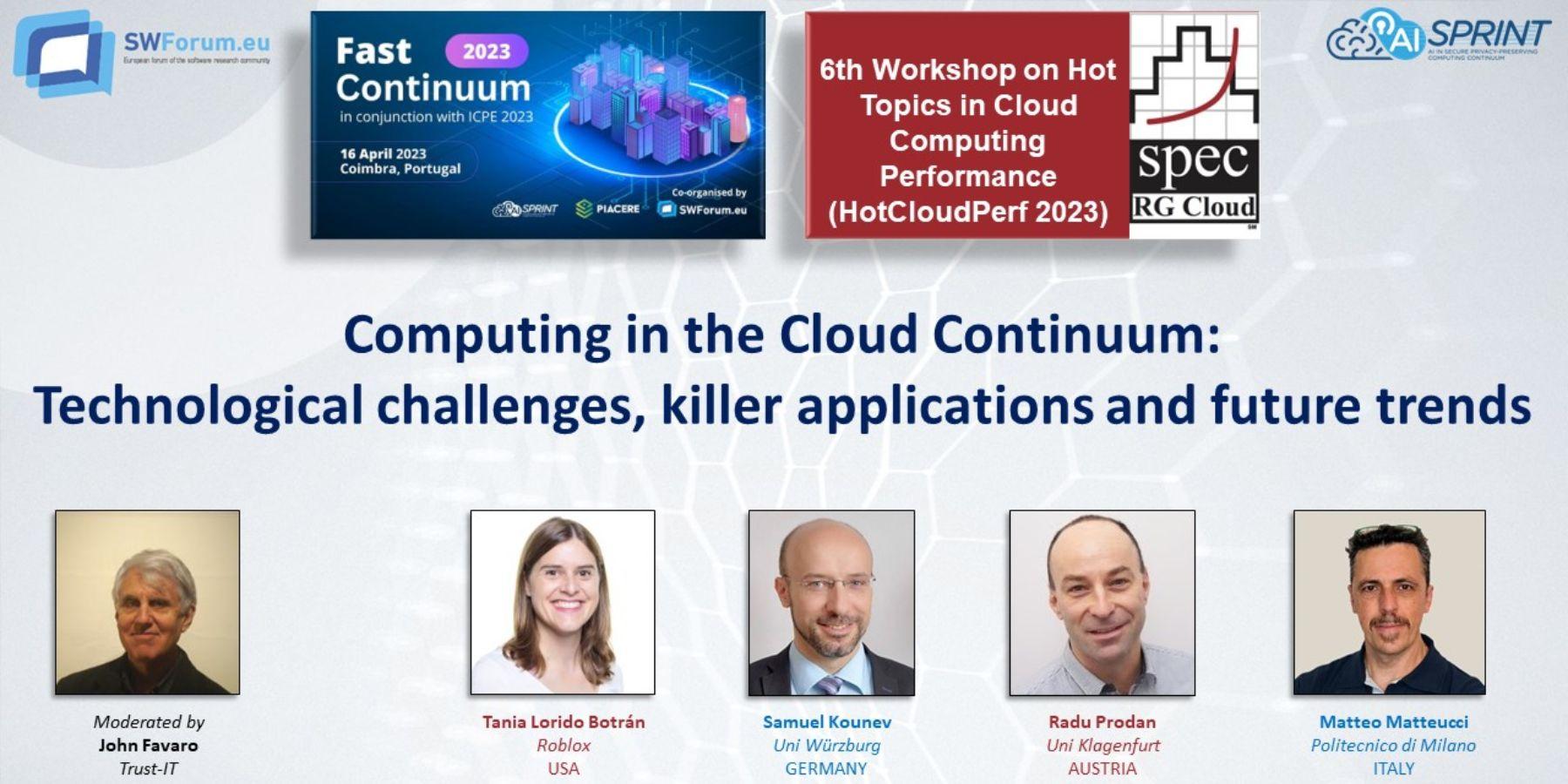 Computing in the Cloud Continuum: Technological challenges, killer applications and future trends